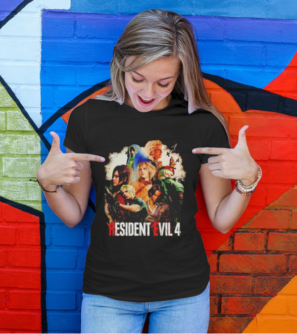 Resident Evil 4 Iconic Game Characters Montage T-Shirt