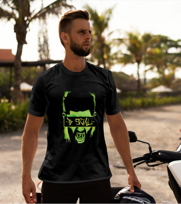Trey Miguel Rascal Neon Face Scream T-Shirt