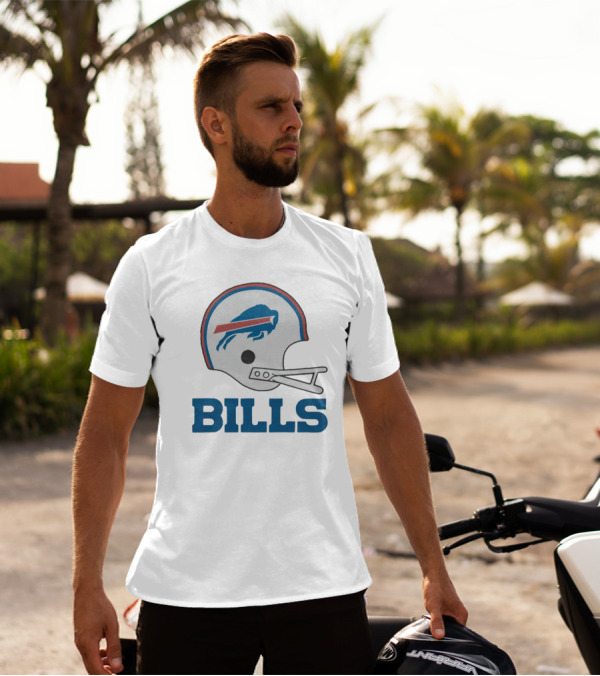 Buffalo Bills Helmet With Team Name Bills T-Shirt