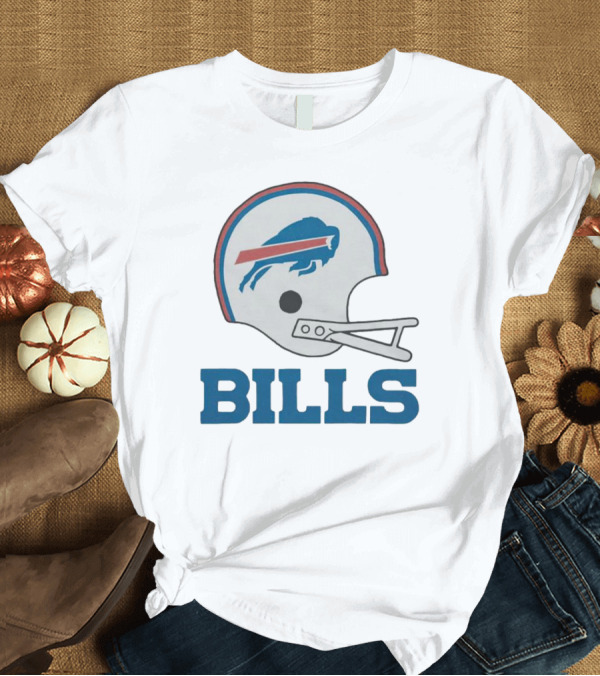 Buffalo Bills Helmet With Team Name Bills T-Shirt