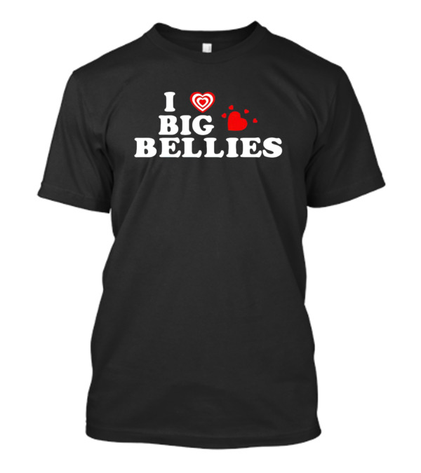 I ❤️ Big Bellies Heart Motif T-Shirt