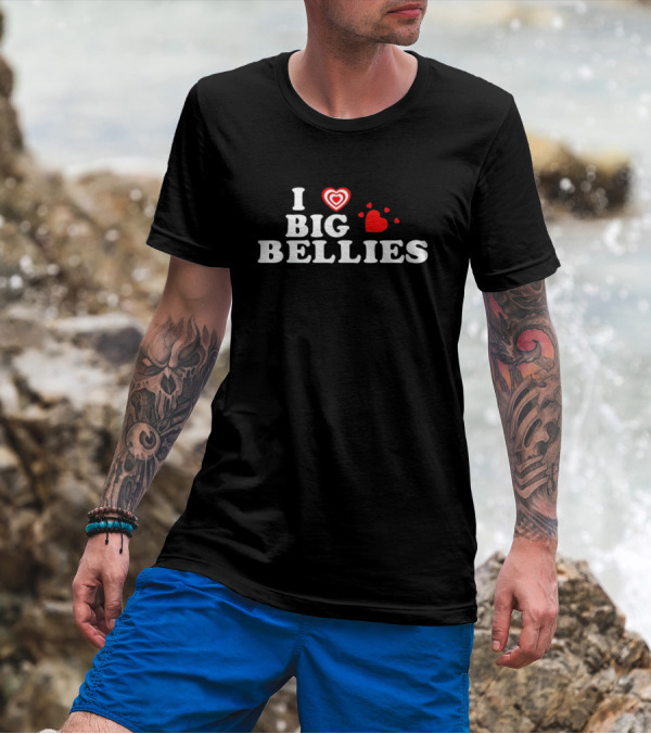 I ❤️ Big Bellies Heart Motif T-Shirt