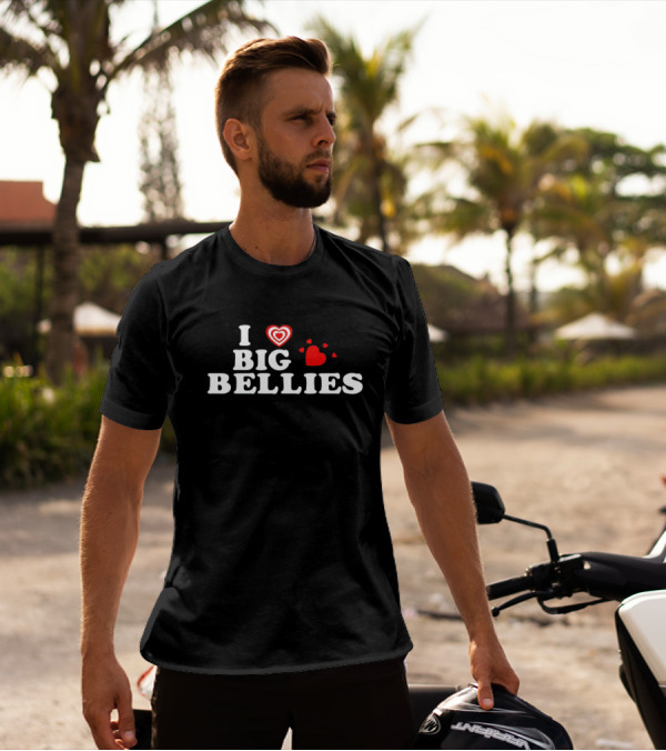 I ❤️ Big Bellies Heart Motif T-Shirt