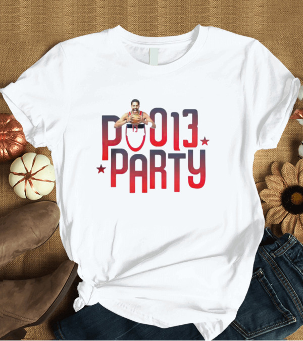 Poole Party 03 Washington Wizards Basketball Jordan T-Shirt
