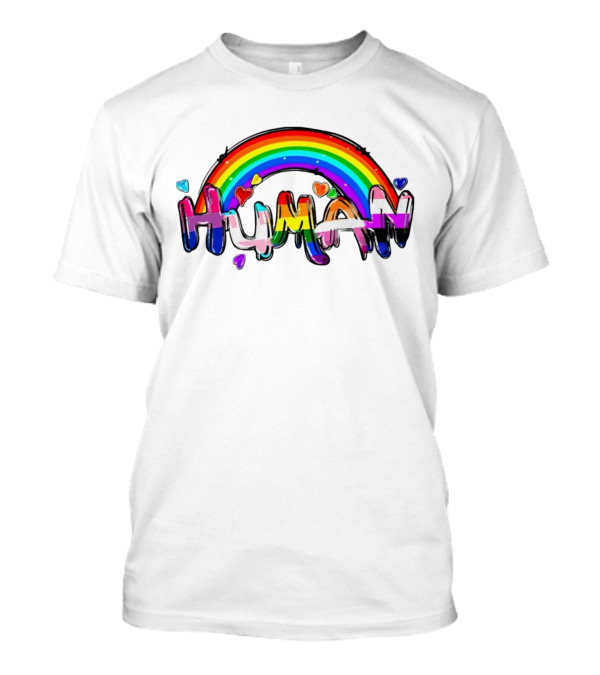 LGBT Pride Rainbow Human Hearts T-Shirt