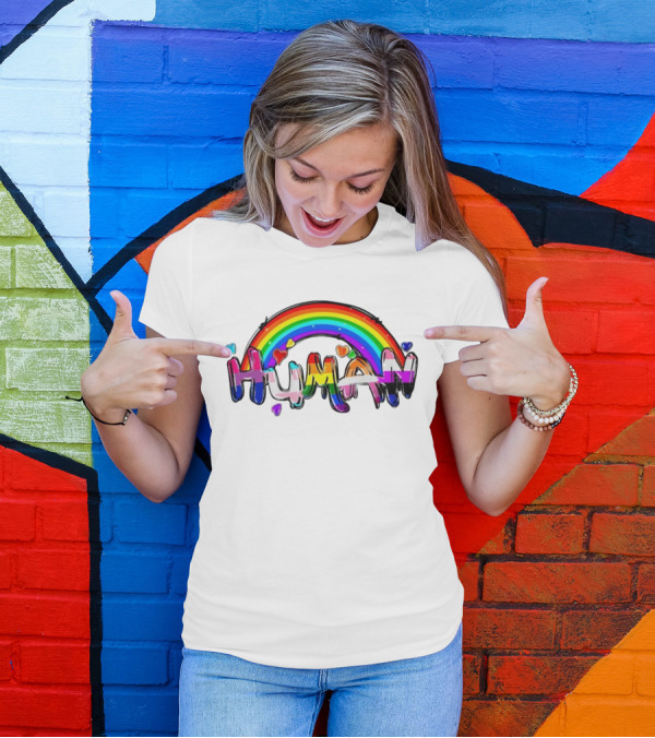 LGBT Pride Rainbow Human Hearts T-Shirt