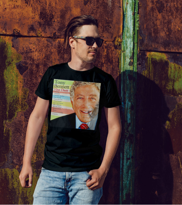 Viva Duets Tony Bennett Featuring Chayanne Christina Aguilera Marc Anthony Thalia Vicente Fernandez T-Shirt