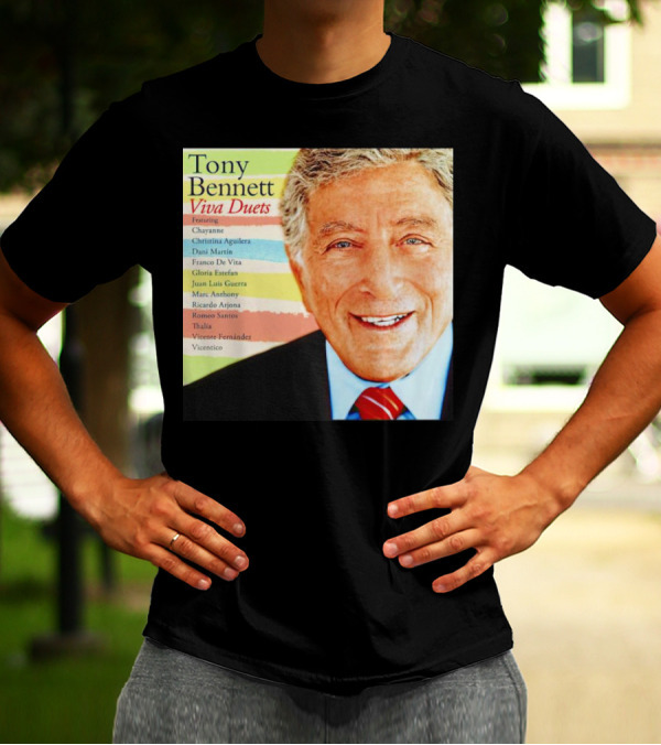 Viva Duets Tony Bennett Featuring Chayanne Christina Aguilera Marc Anthony Thalia Vicente Fernandez T-Shirt
