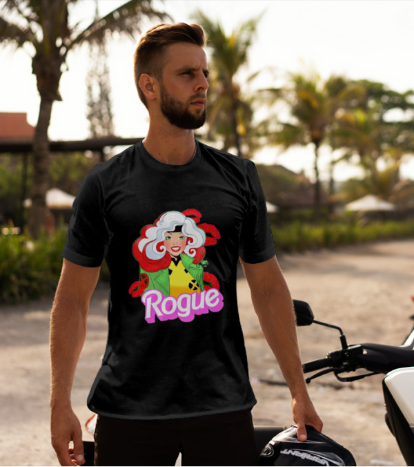 Rogue Barbie Doll X-Men Lips T-Shirt