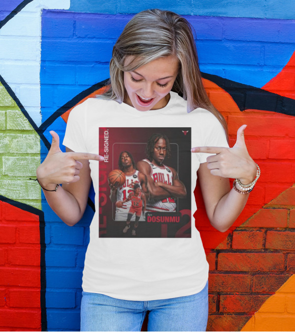 Chicago Bulls Ayo Dosunmu Re-Signed Number 12 T-Shirt