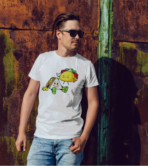 Tacos Friendship Day Happy Taco And Sandwich Duo T-Shirt