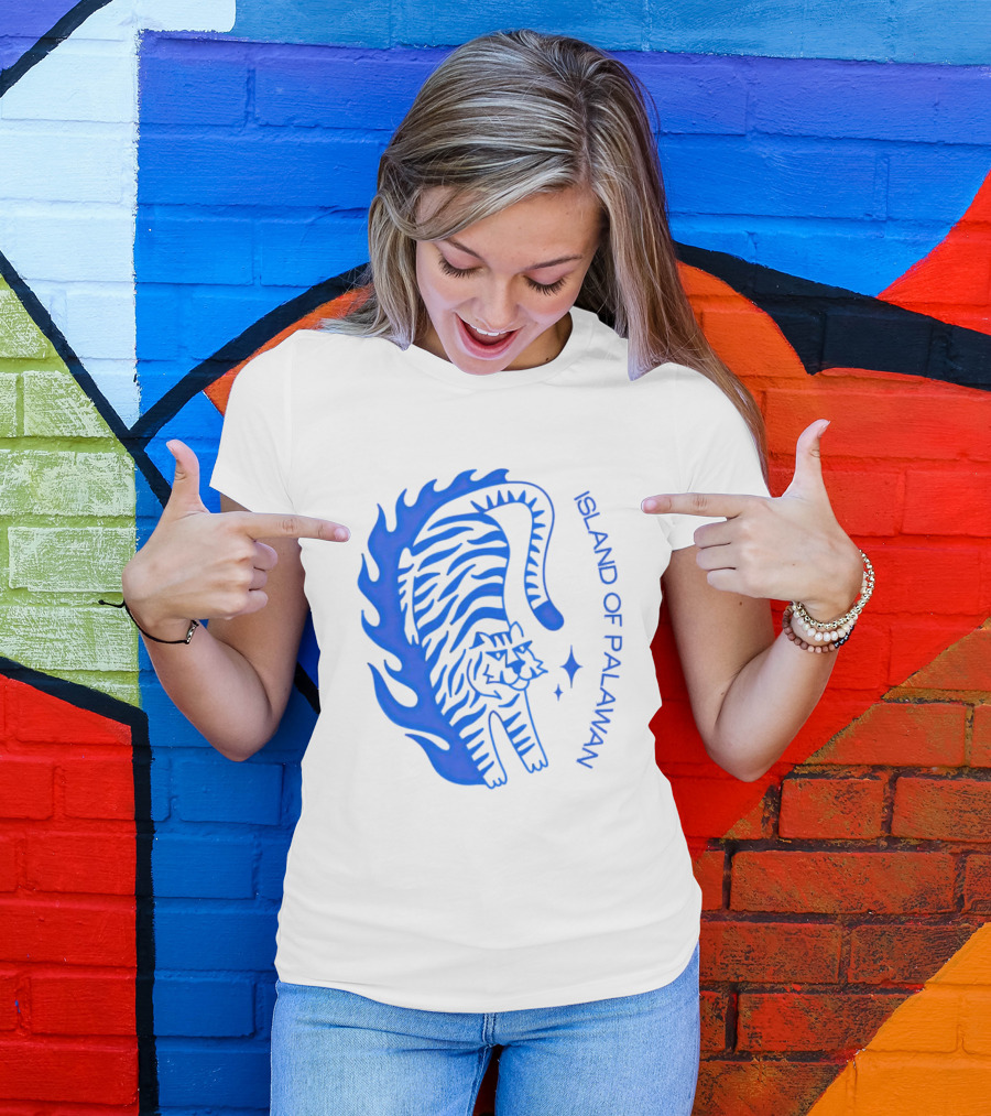 ISLAND OF PALAWAN BLUE TIGER FLAME T-Shirt