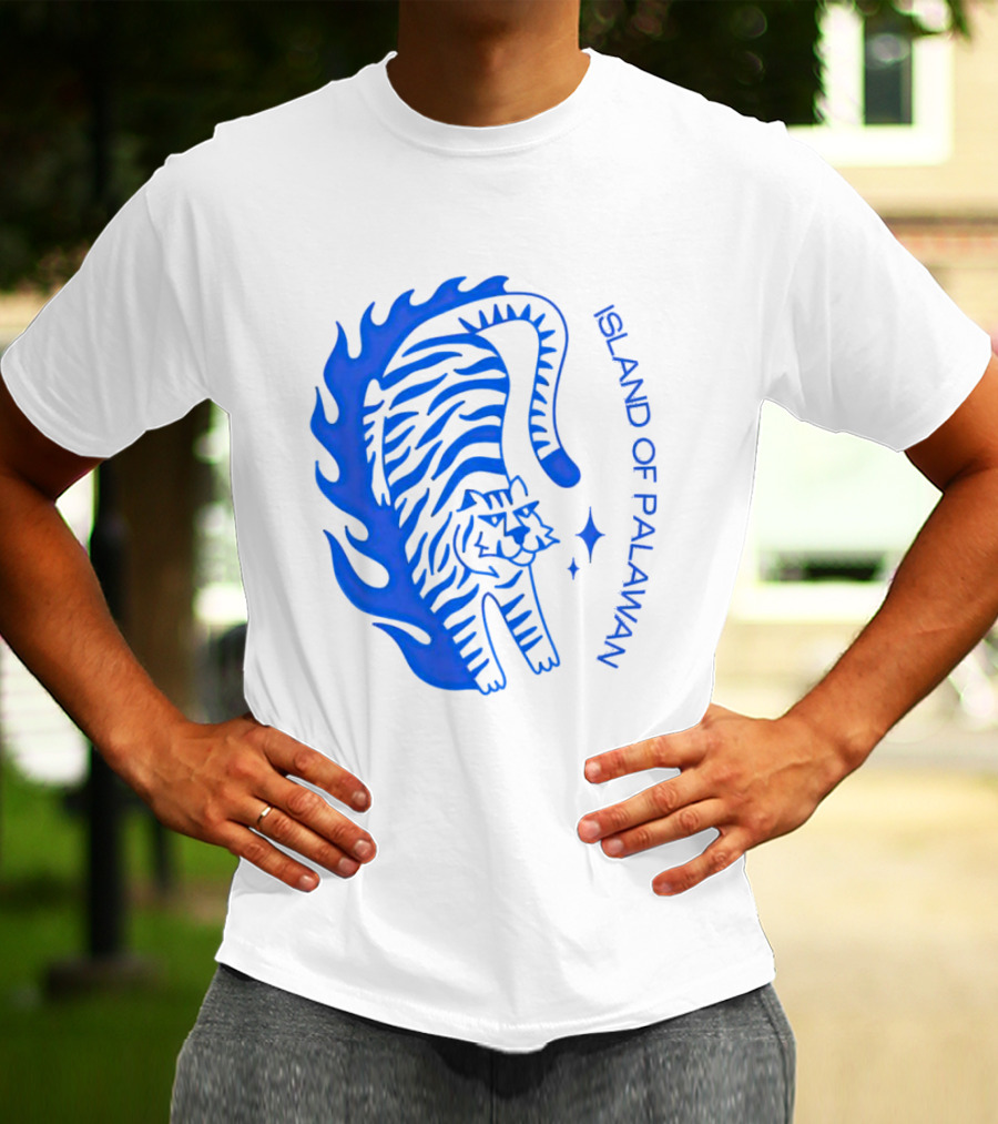 ISLAND OF PALAWAN BLUE TIGER FLAME T-Shirt