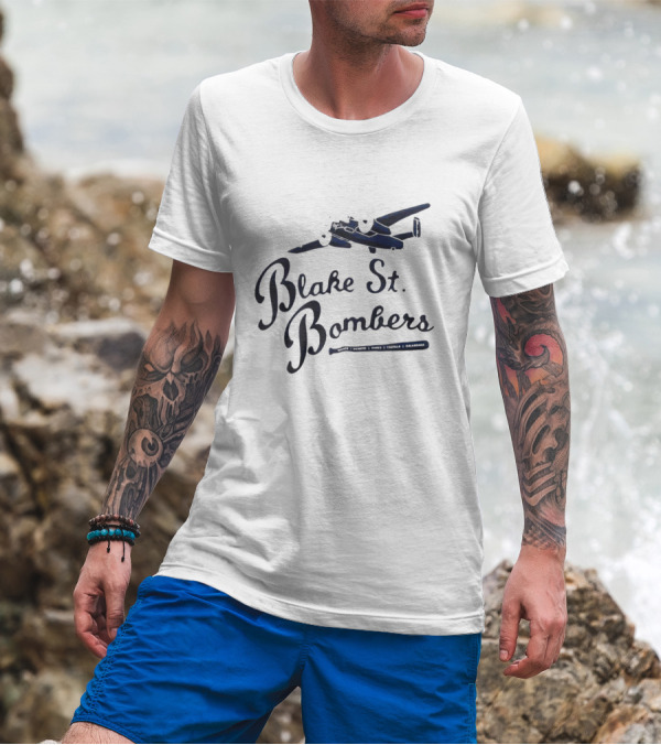 Blake St Bombers Airplane And Baseball Bat T-Shirt