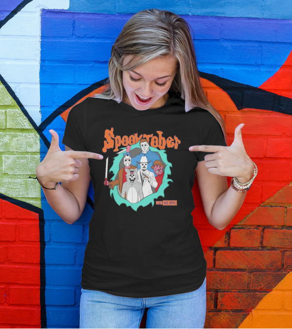 Spooktober With The Boys Horror Movies T-Shirt