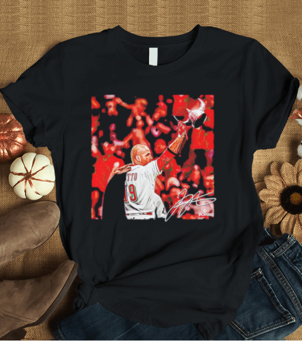 Joey Votto Number 19 Viking Celebration Signature MLB Players T-Shirt
