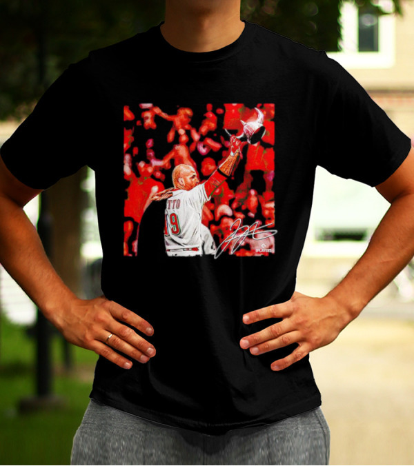 Joey Votto Number 19 Viking Celebration Signature MLB Players T-Shirt