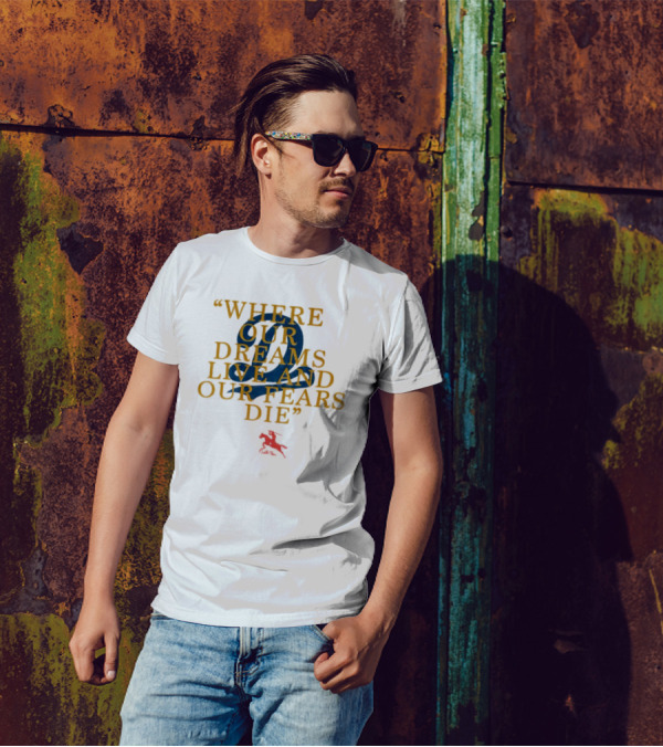 Where Our Dreams Live And Our Fears Die 2 Red Horse T-Shirt