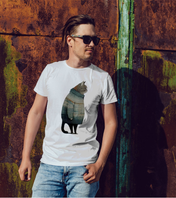 Winter Cat Cozy T-Shirt