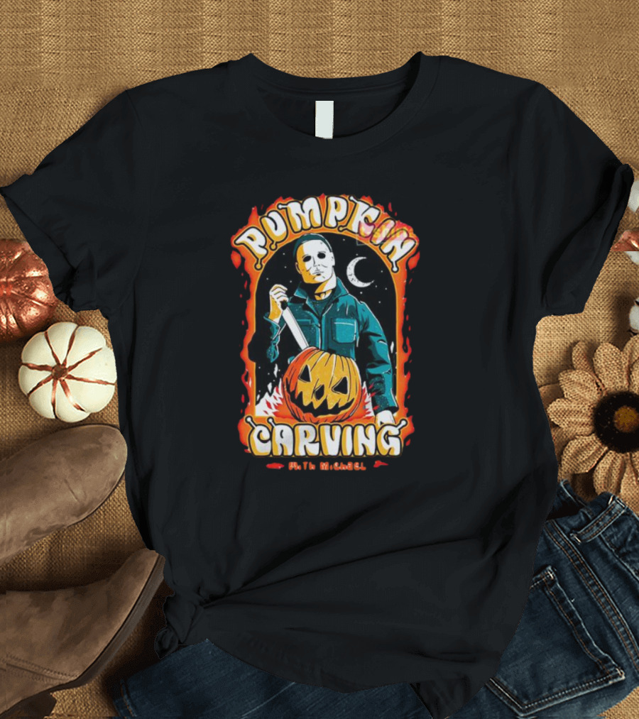 Michael Myers Halloween Pumpkin Carving T-Shirt