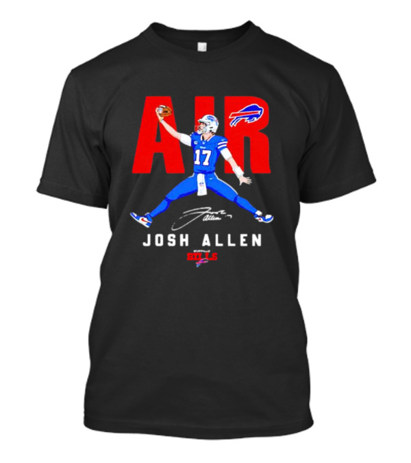Buffalo Bills Air Josh Allen 17 Signature Football T-Shirt