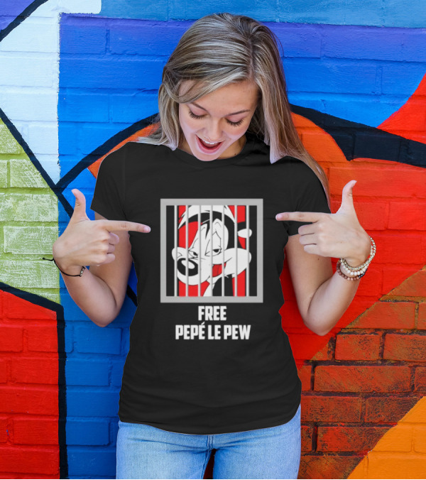 Free Pepé Le Pew Jail Bars T-Shirt