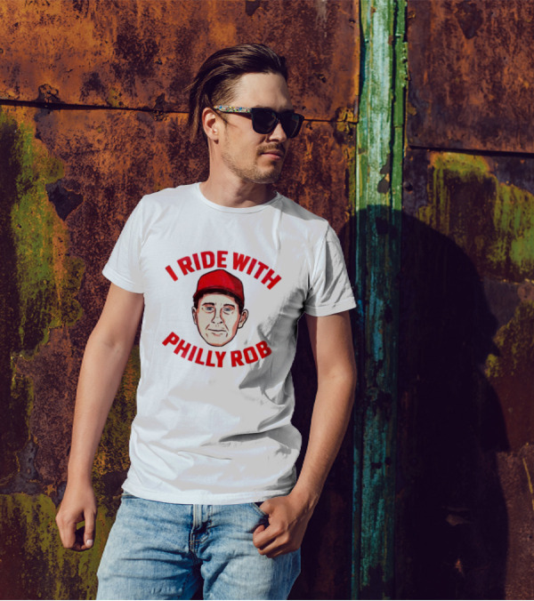 I Ride With Philly Rob Red Cap T-Shirt
