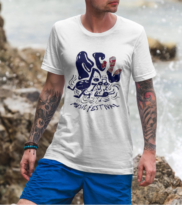 ACL Music Festival Flamingo Character Style Merch T-Shirt