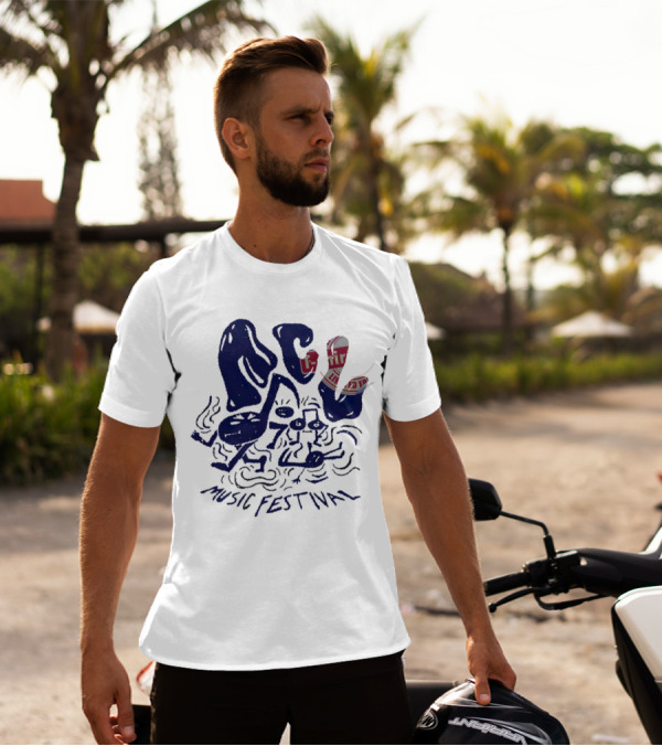 ACL Music Festival Flamingo Character Style Merch T-Shirt