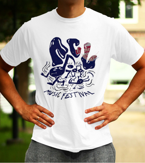 ACL Music Festival Flamingo Character Style Merch T-Shirt
