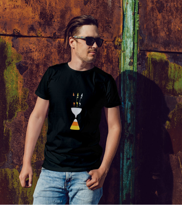 Crayondy Corn Candy Crayons And Candy Corn Fusion T-Shirt
