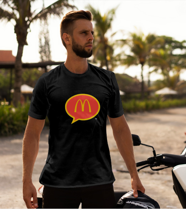 McDonald's 90s Logo In Retro Speech Bubble T-Shirt