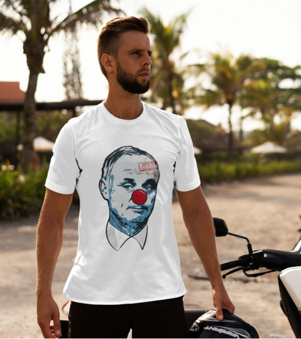 Men’s Rob Manfred Clown Parody With Red Nose And T-Shirt Label T-Shirt