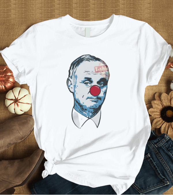 Men’s Rob Manfred Clown Parody With Red Nose And T-Shirt Label T-Shirt