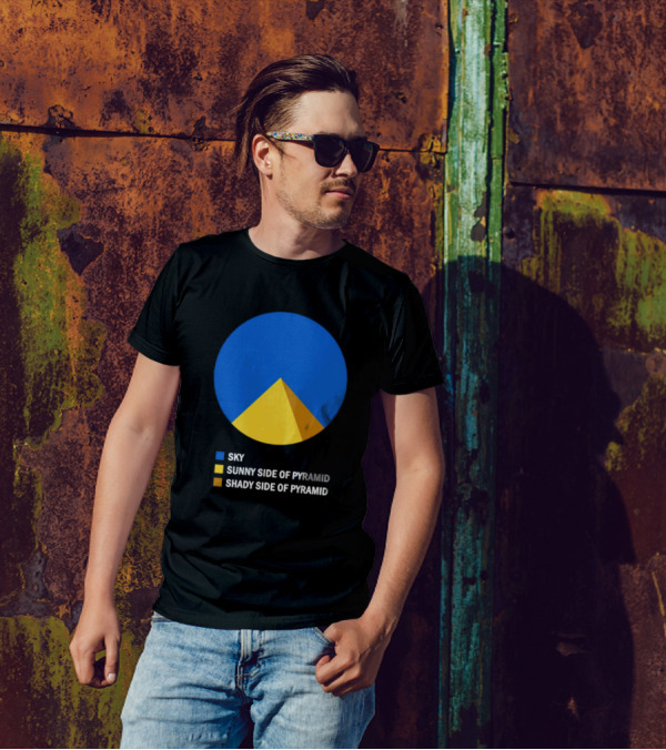 Sky Sunny Side Of Pyramid Shady Side Of Pyramid Chart Circle T-Shirt