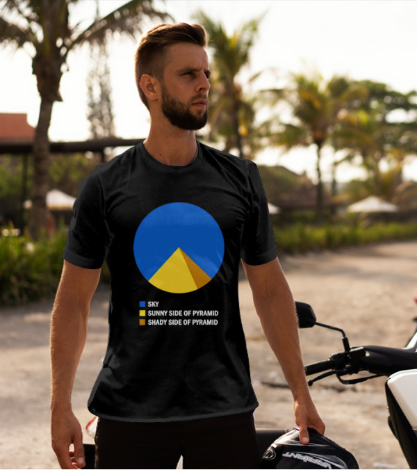 Sky Sunny Side Of Pyramid Shady Side Of Pyramid Chart Circle T-Shirt
