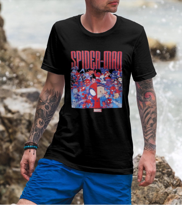 Marvel Spider-Man Cartoon Group Adventure T-Shirt