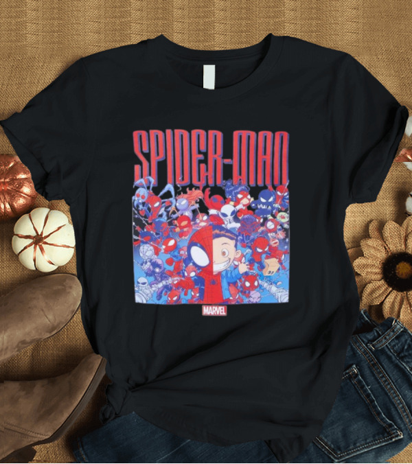 Marvel Spider-Man Cartoon Group Adventure T-Shirt