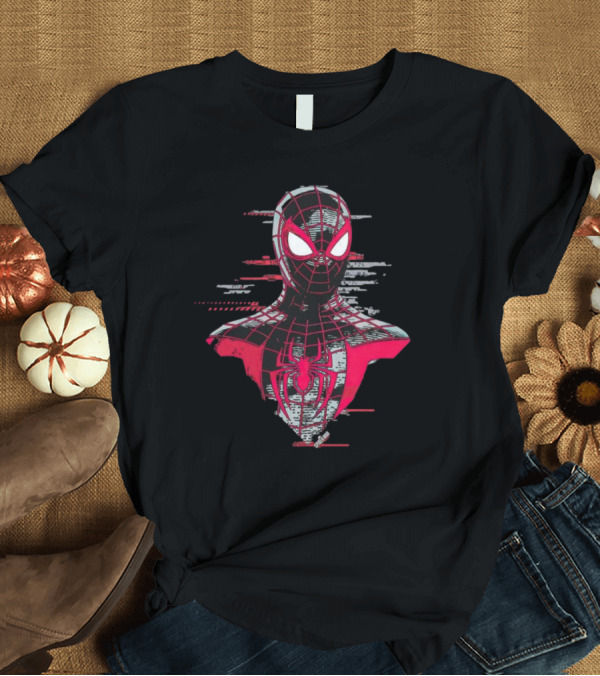 Spider-Man Miles Morales Marvel Glitch T-Shirt