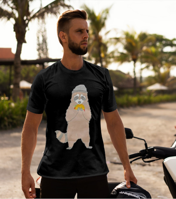Mischievous Raccoon Eating Taco Bandit T-Shirt