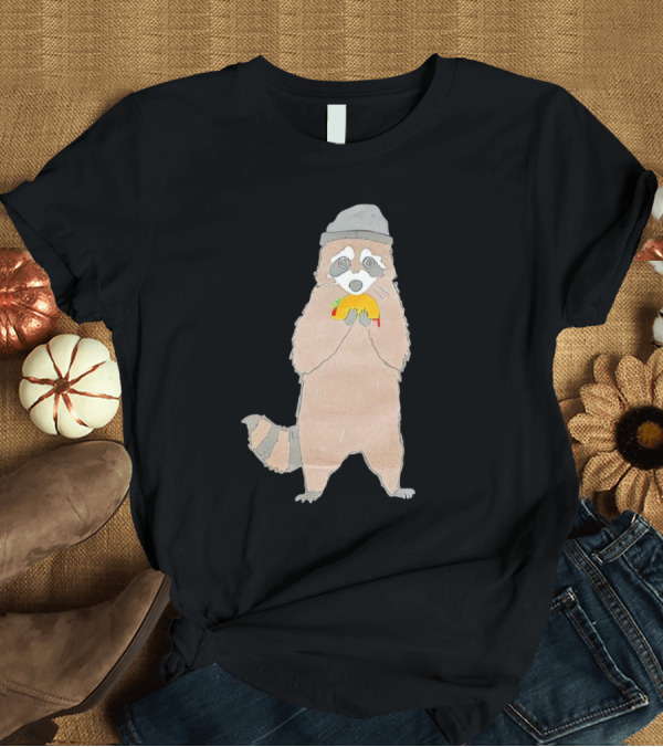 Mischievous Raccoon Eating Taco Bandit T-Shirt