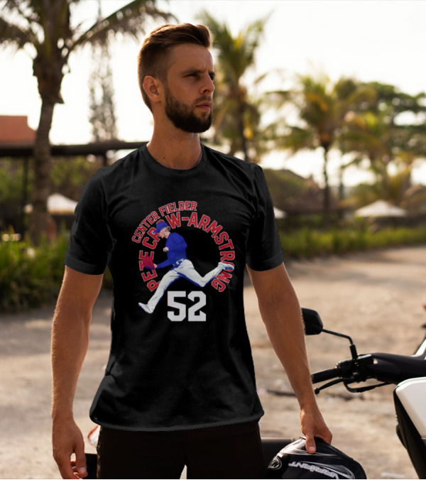 Center Fielder Pete Crow-Armstrong 52 Chicago C Name Arc T-Shirt