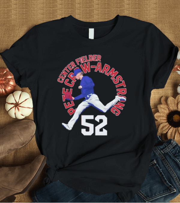 Center Fielder Pete Crow-Armstrong 52 Chicago C Name Arc T-Shirt