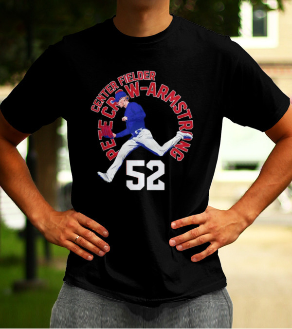 Center Fielder Pete Crow-Armstrong 52 Chicago C Name Arc T-Shirt