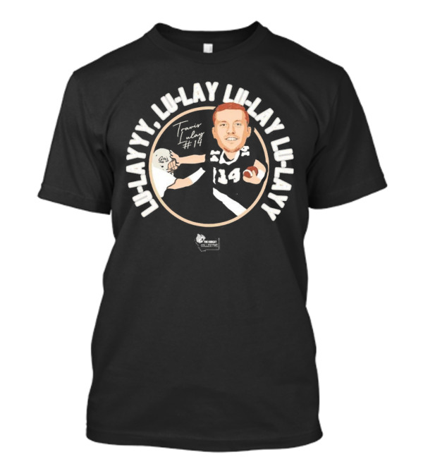 Travis Lulay Lu-Layyy Griz #14 Caricature Signature Lu-Lay Lu-Layyy Griz Fan Club Collection T-Shirt