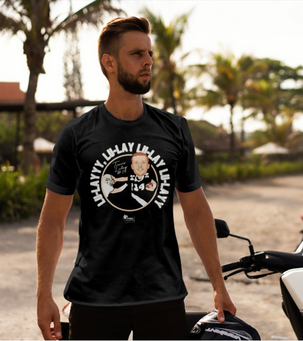 Travis Lulay Lu-Layyy Griz #14 Caricature Signature Lu-Lay Lu-Layyy Griz Fan Club Collection T-Shirt