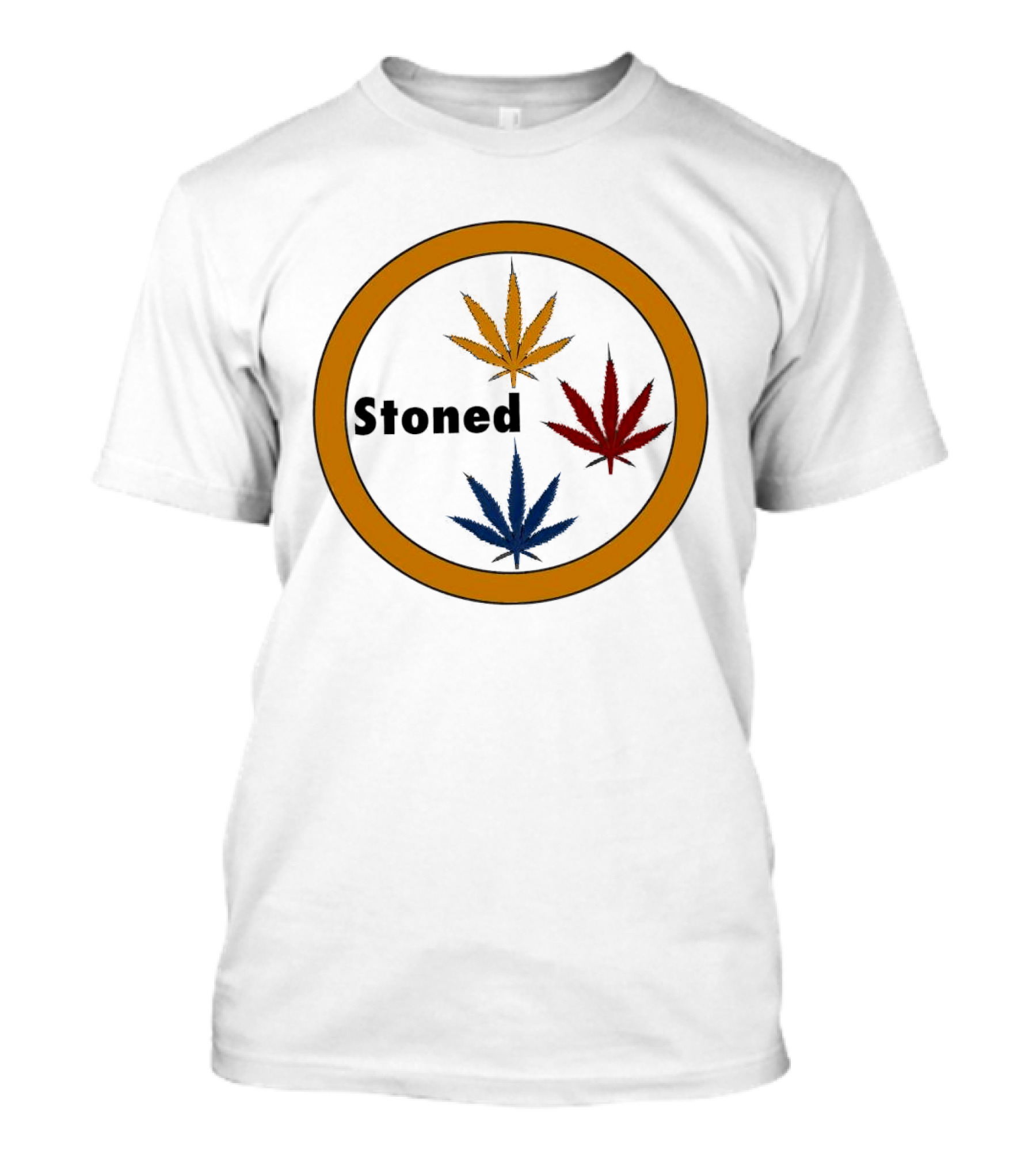 Pittsburgh Steelers Stoned Marijuana Leaf T-Shirt