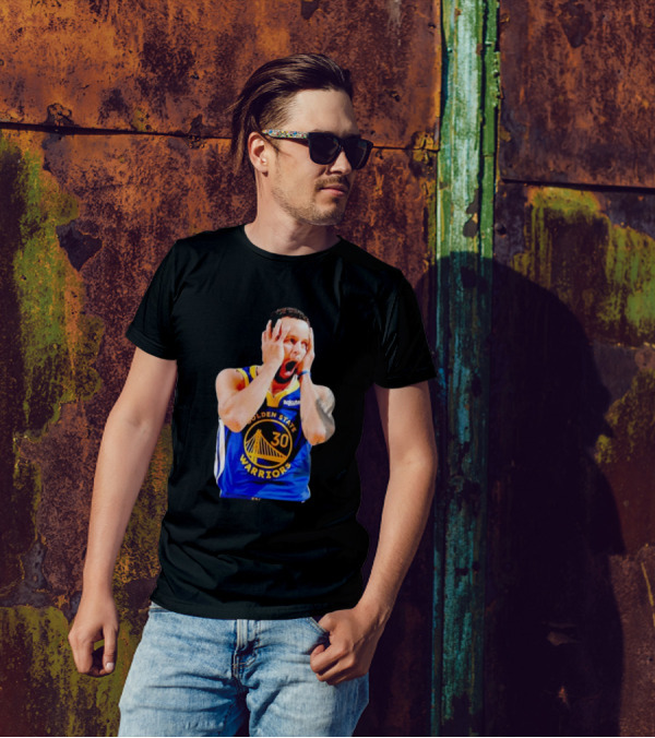 Golden State Warriors Stephen Curry 30 Reaction T-Shirt