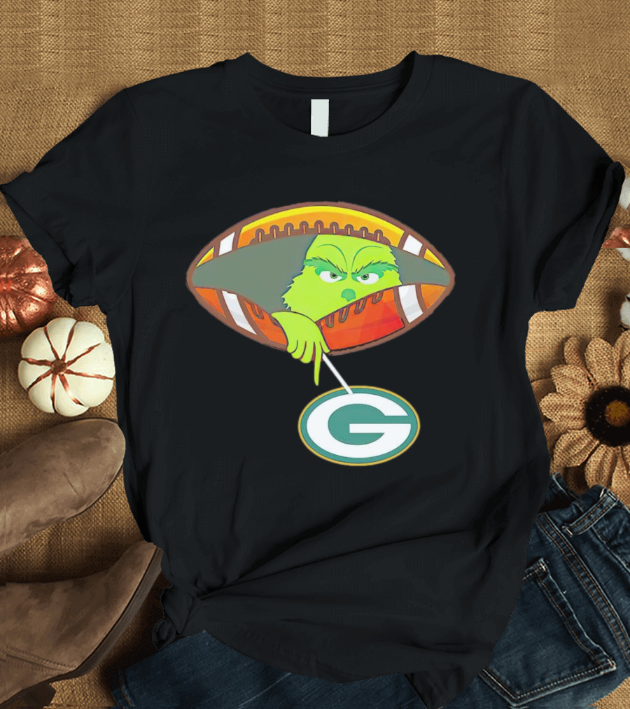 Grinch Ew Football Green Bay Packers Mockery T-Shirt