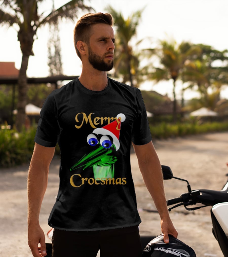 Merry Crocsmash Kekcroc Christmas Santa Hat T-Shirt